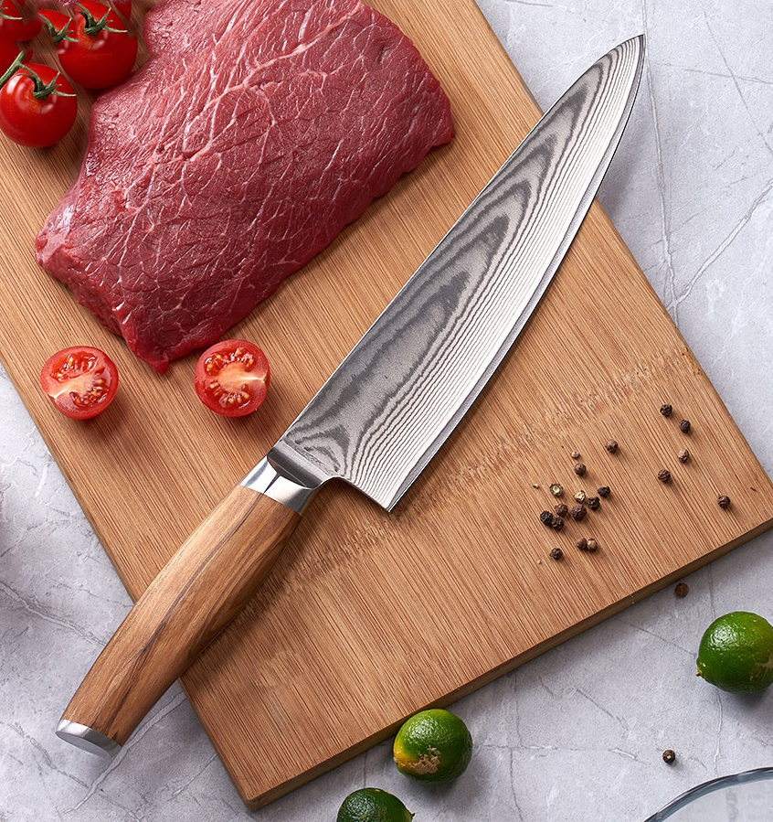 Damascus Pro Series Olive chef 03